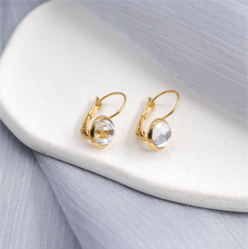 Bijoux Boucles d'oreilles en Cristal de Verre Autrichien Pendantes pour Femmes