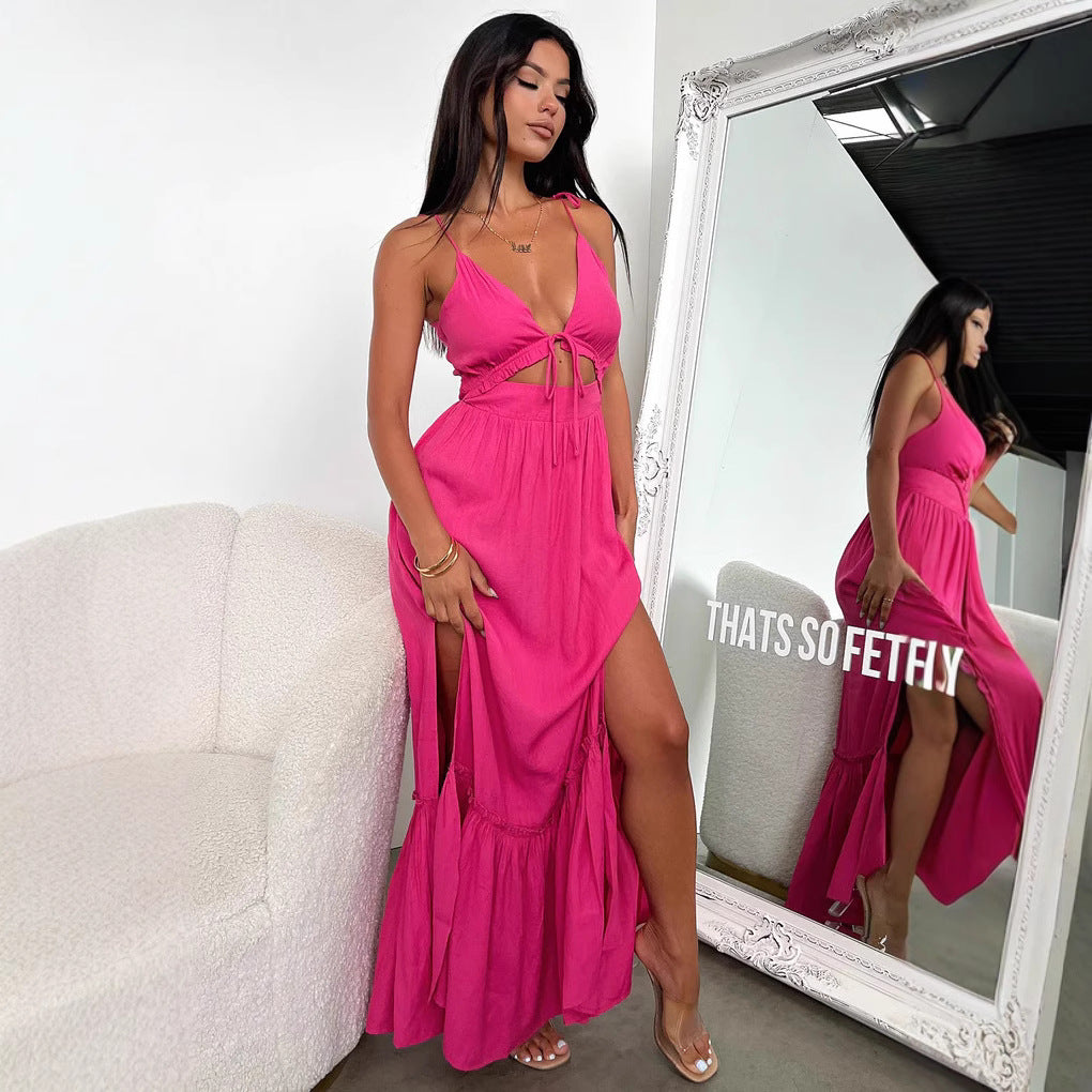Robe ample à bretelles pour femme