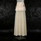 Jupe en satin vintage sexy et flatteuse pour femme