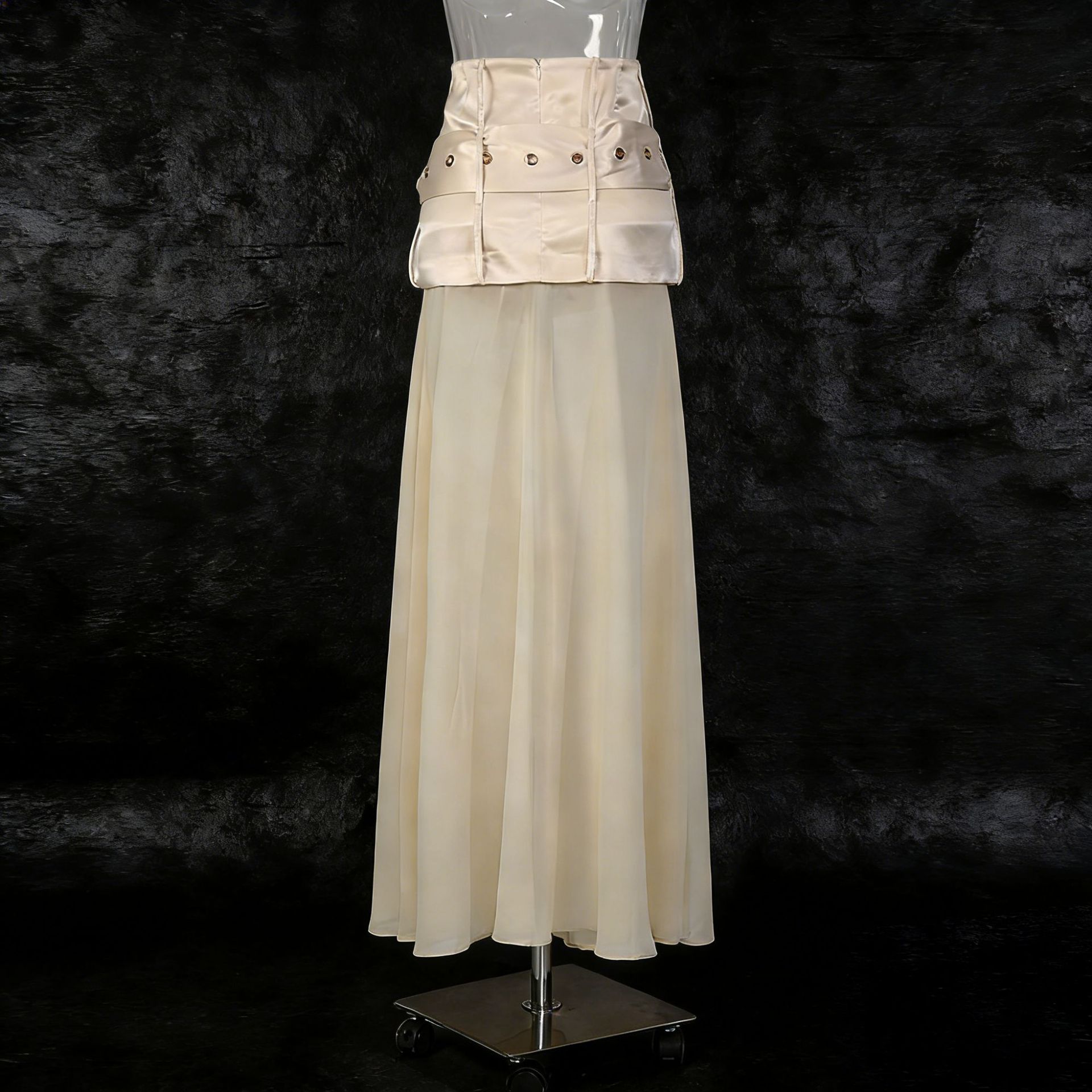 Jupe en satin vintage sexy et flatteuse pour femme