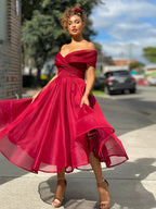 Robe de soirée décontractée unie pour femme, épaules dénudées, élégante, dos nu, sexy, pour anniversaire
