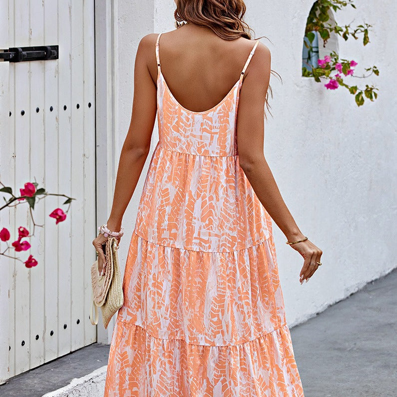 Robe à bretelles Tie-dye