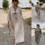 Robe simple décontractée de couleur unie pour femme
