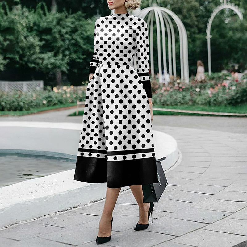 Robe moulante à manches longues pour femme