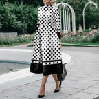Robe moulante à manches longues pour femme