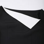Fashion Personality French Stitching Dress Women