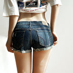 Shorts en jean moulants extensibles d'été pour femmes
