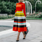 Robe moulante à manches longues pour femme
