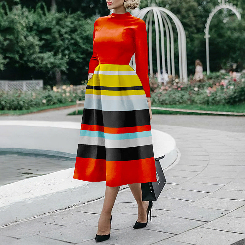 Robe moulante à manches longues pour femme