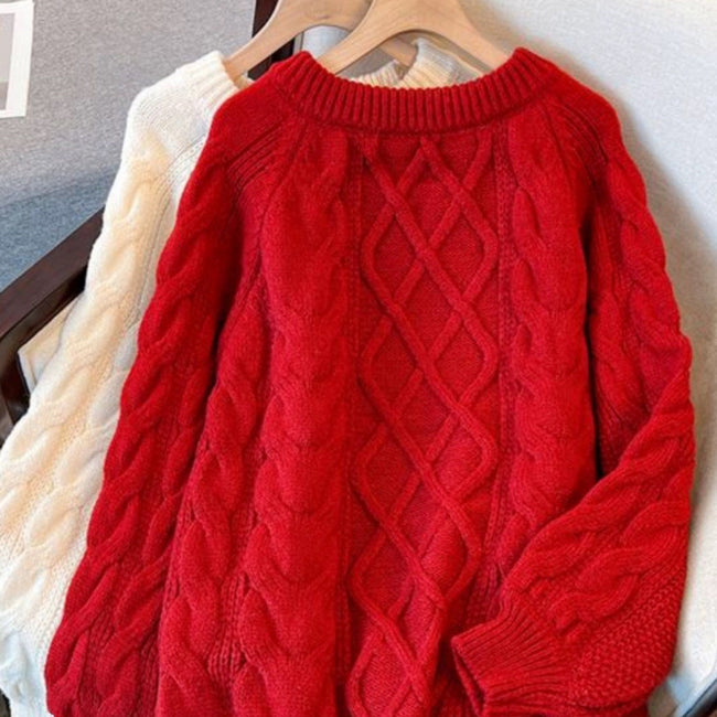 Pull décontracté ample pour femmes, style japonais Hover Image