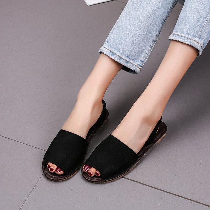 Sandales à bout ouvert pour femmes