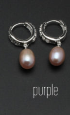 Boucles d'oreilles en vraies perles d'eau douce pour femmes, boucles d'oreilles en perles en argent sterling 925, bijoux fines boucles d'oreilles en perles blanches