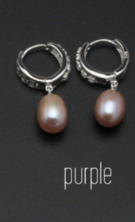 Boucles d'oreilles en vraies perles d'eau douce pour femmes, boucles d'oreilles en perles en argent sterling 925, bijoux fines boucles d'oreilles en perles blanches
