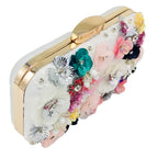 Pochette de Soirée Perles Fleurs
