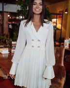 Robe blazer croisée