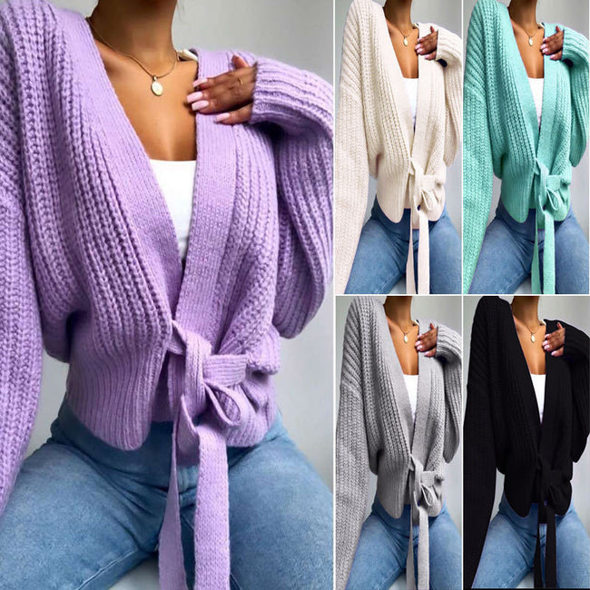 Pull ajouré en maille pour femme Hover Image