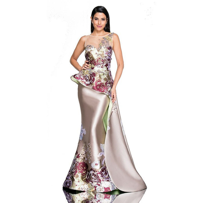 Robe élégante fendue spéciale mode pour femme Main Image