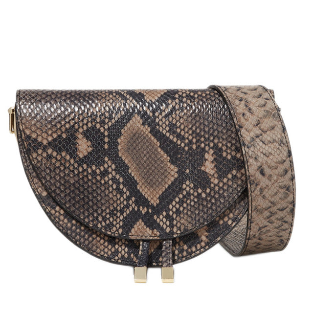 Sac à bandoulière pour femme motif serpent