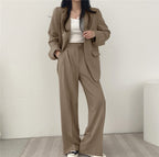 Ensemble tailleur décontracté style coréen pour femme