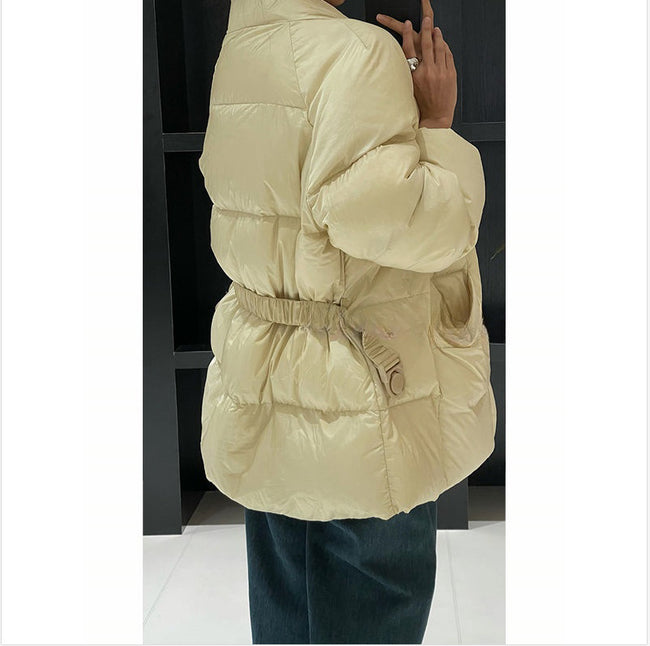 Belle veste matelassée en coton à lacets pour femme, style coréen, décontractée, polyvalente. Main Image
