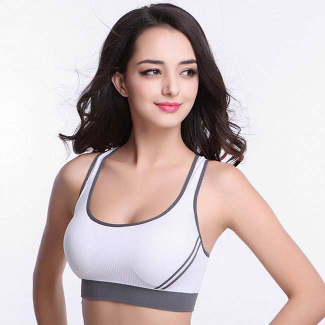Débardeur Athlétique Rembourré Femme Débardeur de Sport Soutien-Gorge de Sport Coton Extensible Sans Couture Respirant Soutiens-Gorge de Yoga Sous-Vêtements Hover Image