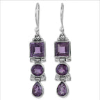 Boucles d'oreilles tendance géométriques rondes rétro en zircon pour femme
