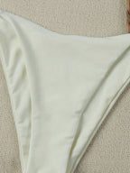 Maillot de Bain Bikini Couleur Pure Tendance Femme