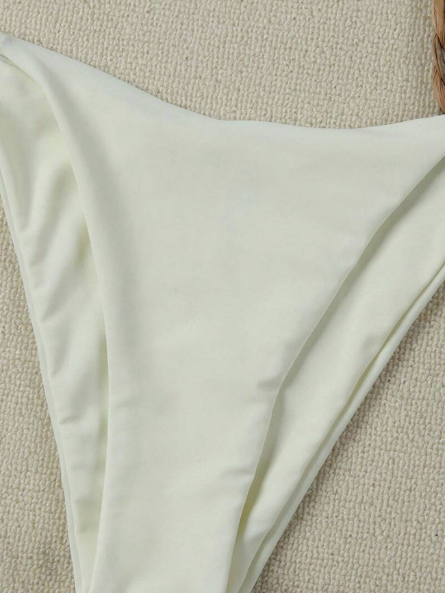 Maillot de Bain Bikini Couleur Pure Tendance Femme Main Image