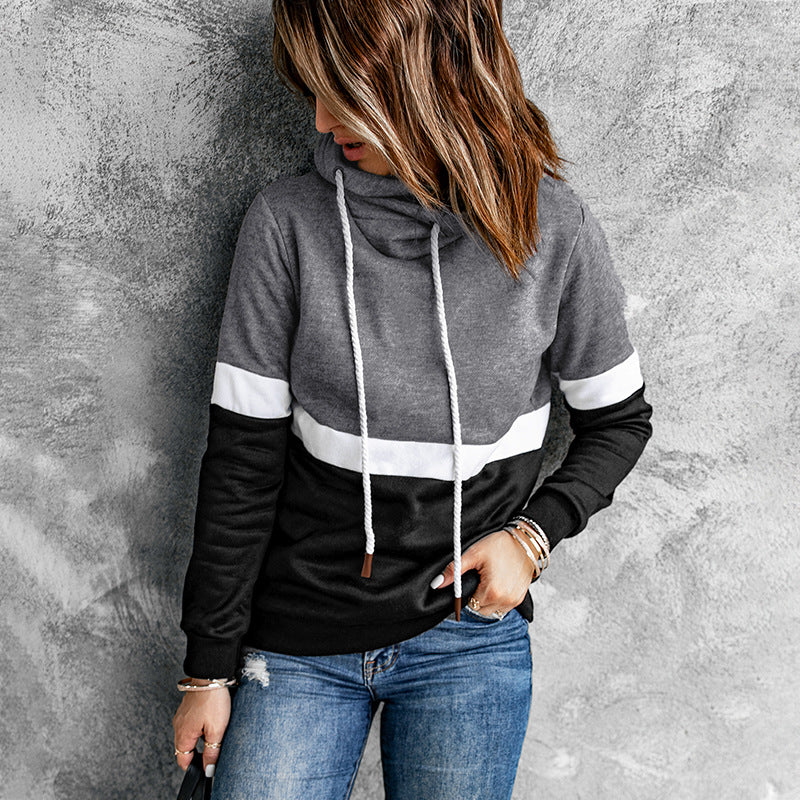 Pull Femme Automne et Hiver Couleur Unie Épissage