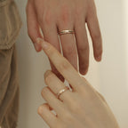 Sterling Silver Ring For Men And Women Couple Rings Design Zircon Inlaid Couple's Ring