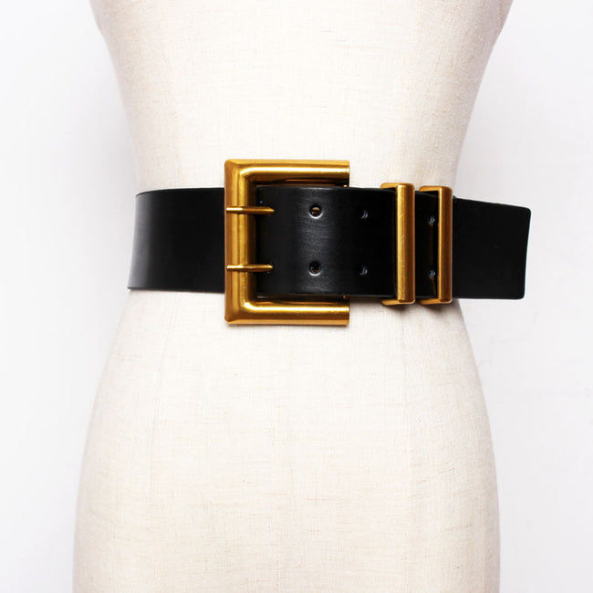 Jupe femme assortie, ceinture en cuir Hover Image