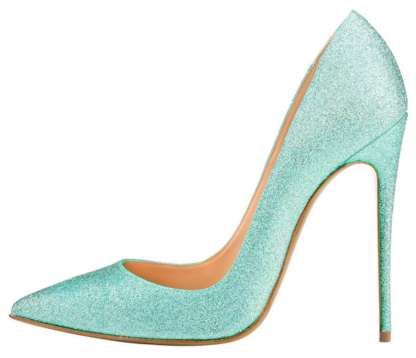 Escarpins à paillettes à talons hauts