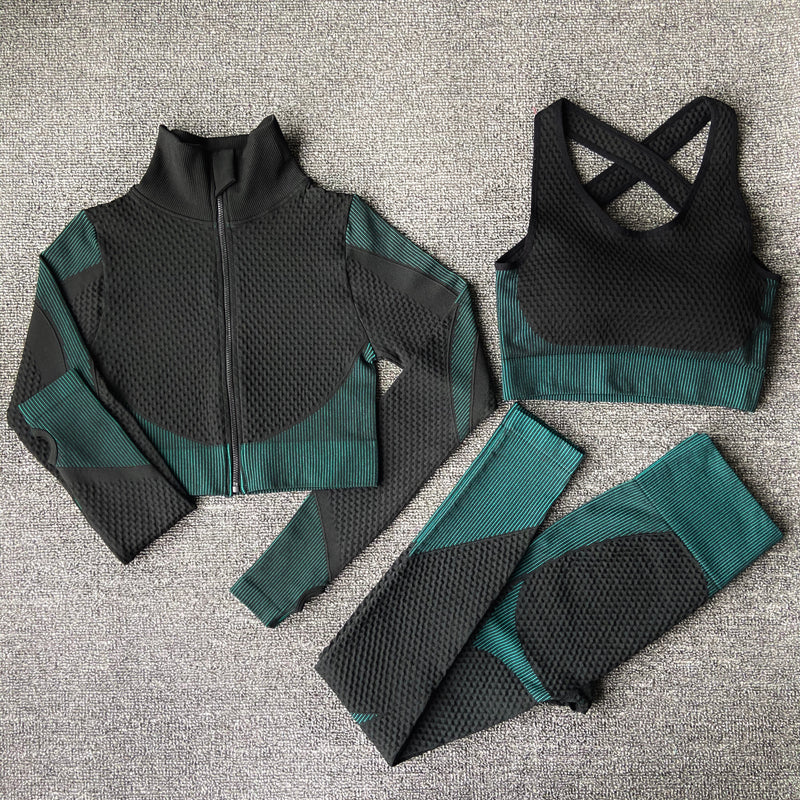 Ensemble de yoga pour femme, tenue de sport pour la gym