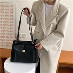 Version coréenne de la mode, grande capacité, simple, rétro, sauvage, un sac à bandoulière, diagonale, grand sac pour femmes