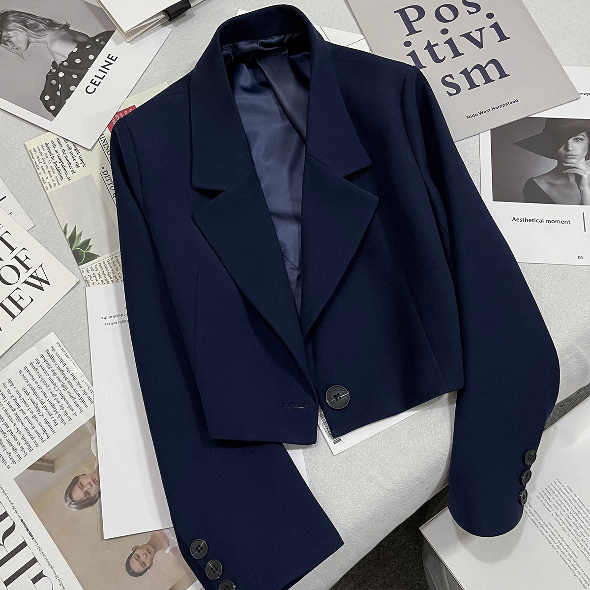 Blazer chic style navette pour femmes petites