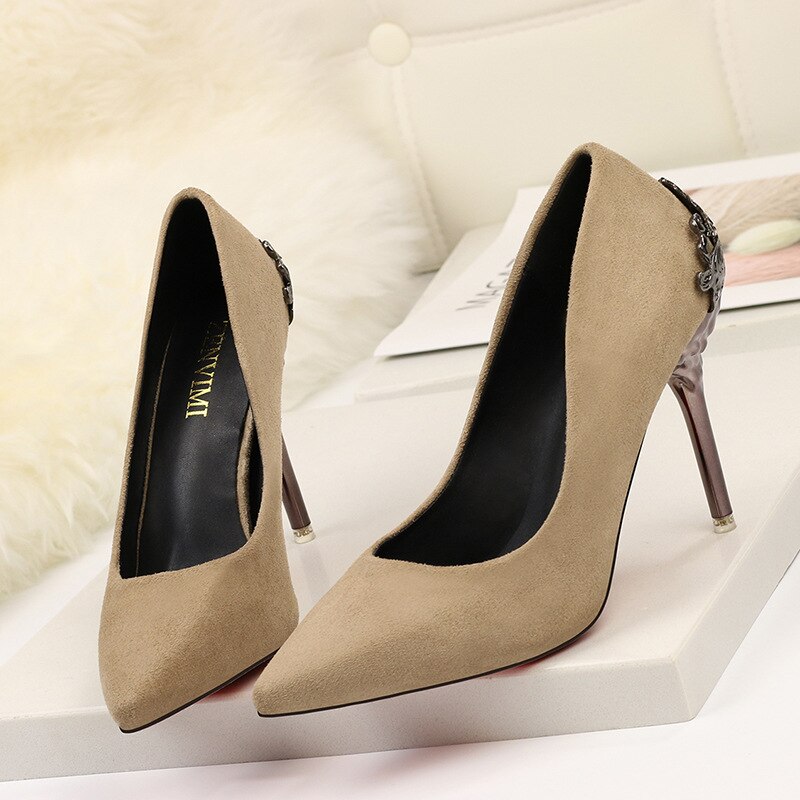 Escarpins sexy Super à talons hauts de 9,5 cm Chaussures de tempérament à talons hauts