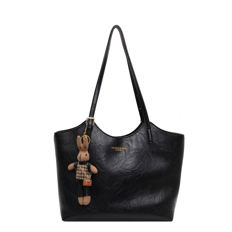 Sac cabas texturé simple et polyvalent pour femme