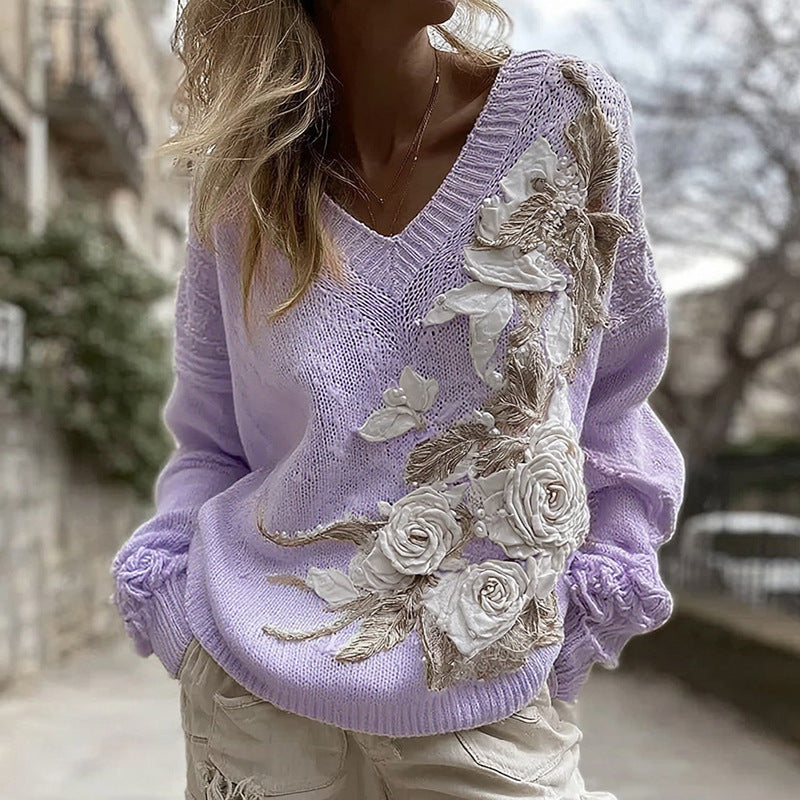 Pull doux décontracté pour femme