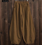 Tight Waist Plus Size Loose Trousers Women Casual Pants