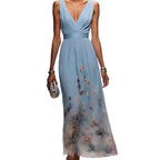 Robe de Soirée Élégante Col en V Robe Transfrontalière