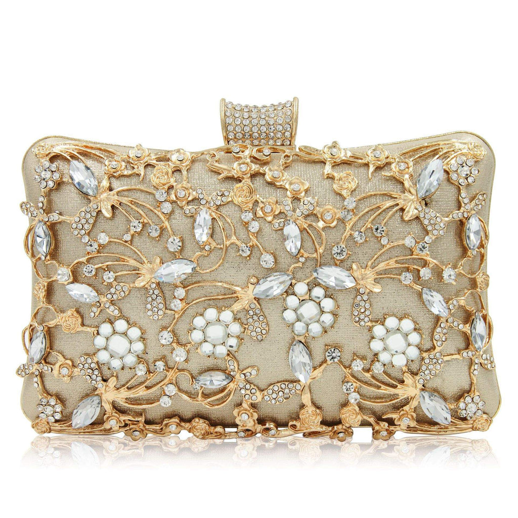 Sac cheongsam diamant creux sac à bandoulière pochette strass