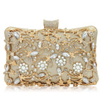 Sac cheongsam diamant creux sac à bandoulière pochette strass