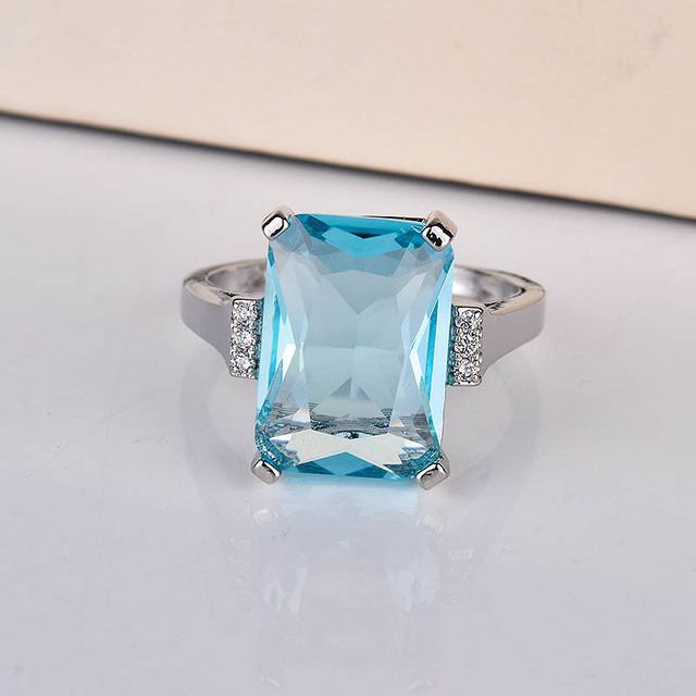 Bagues Kuololit en pierres précieuses Paraiba pour femmes