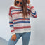 Pull en maille rayé coloré pour femme