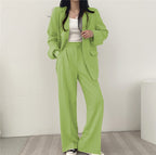 Ensemble tailleur décontracté style coréen pour femme