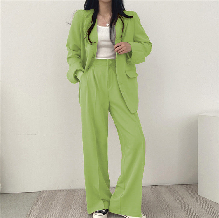Ensemble tailleur décontracté style coréen pour femme