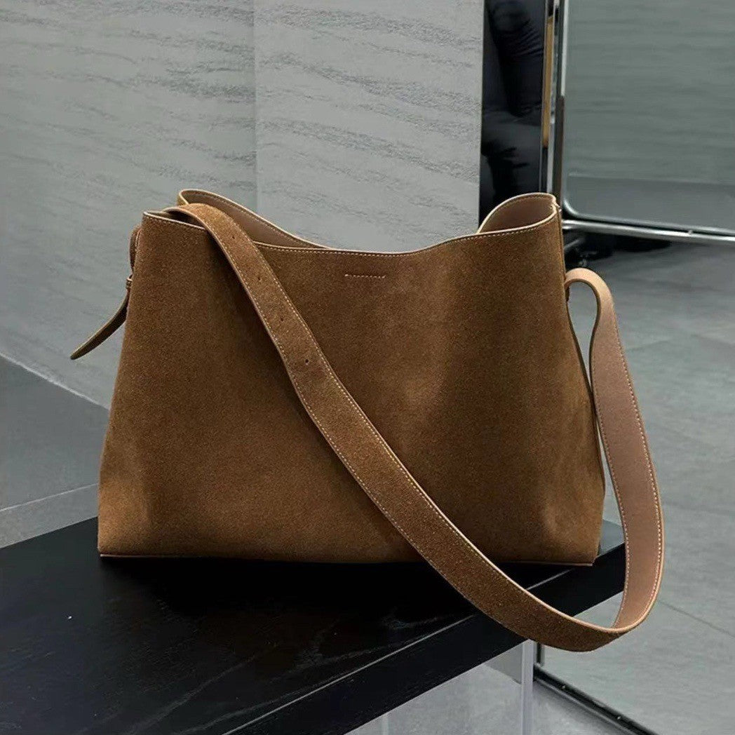 Nouveau sac fourre-tout avancé en cuir mat pour femme