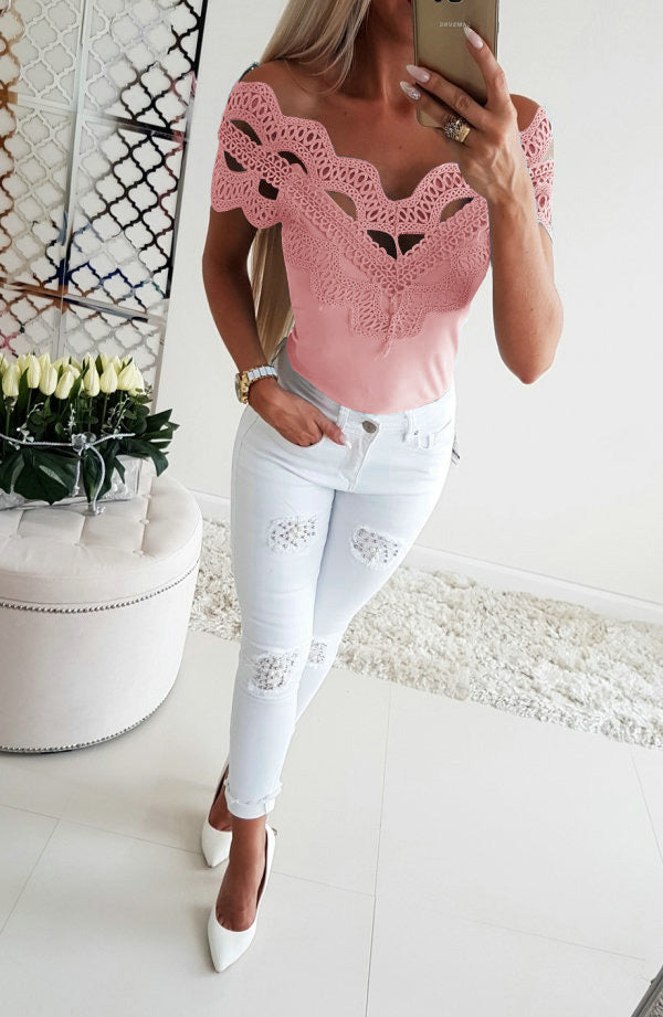 Chemisier signature en dentelle Main Image