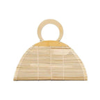 Pochette en bambou tressé Sac à main en bambou naturel