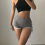 Shorts de sport slim femme taille haute moulant
